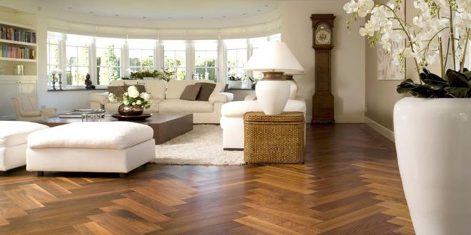 Parquet flooring for the dining room